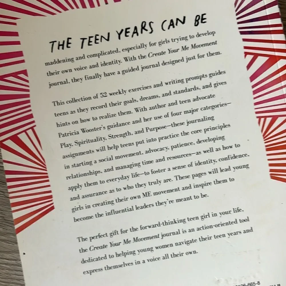 New “Create your me movement” Journal for girls
